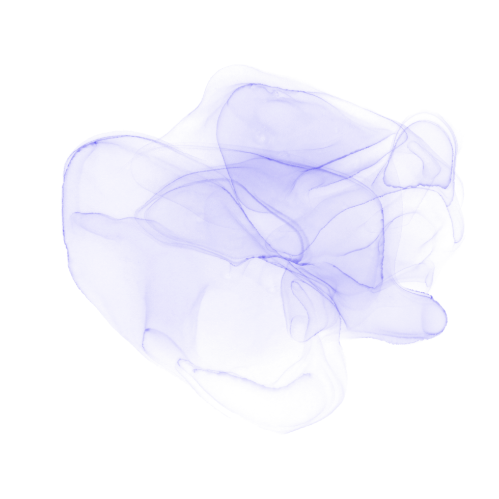 Blue Alcohol Ink Shape png