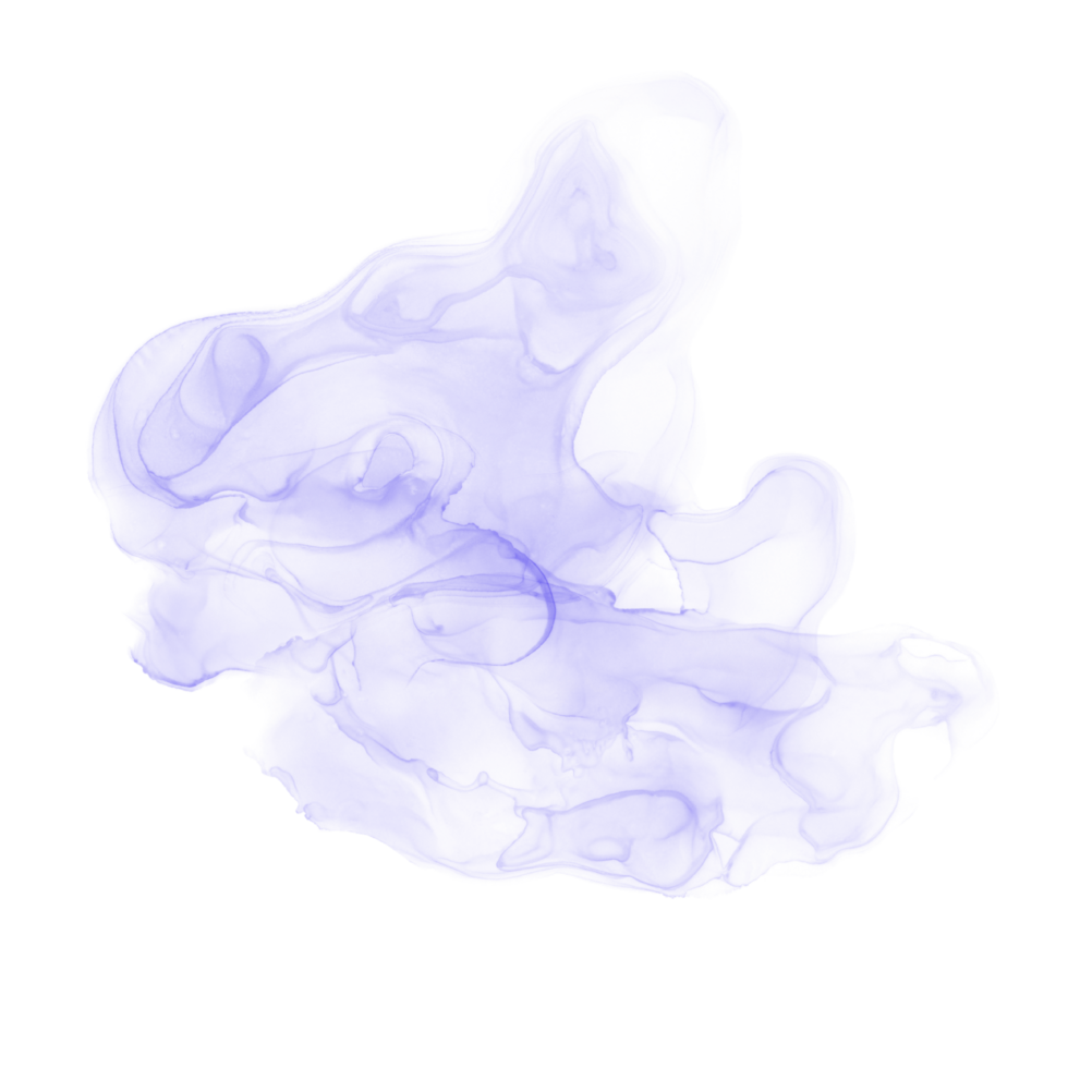 Blue Alcohol Ink Shape png