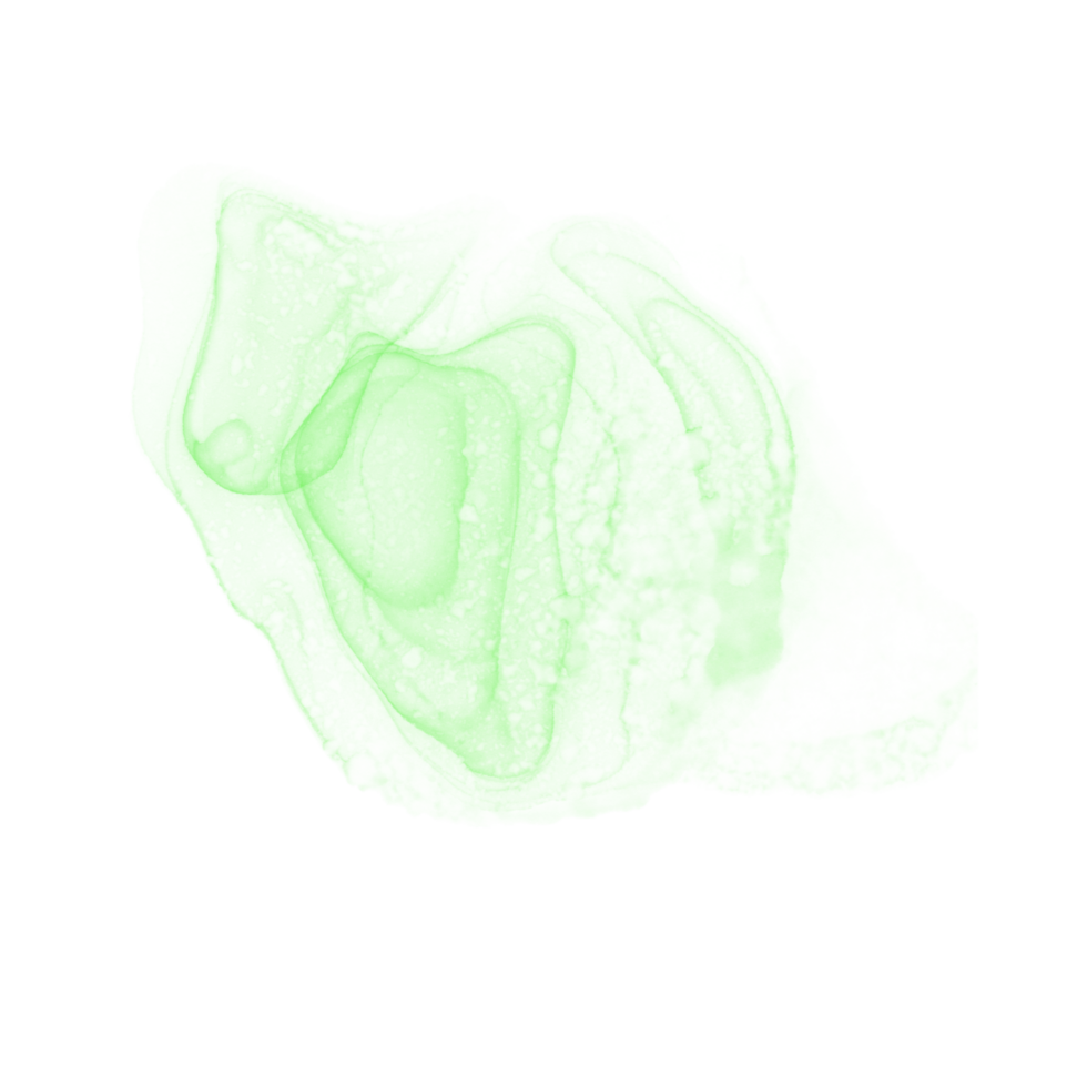 Green Alcohol Ink Shape png
