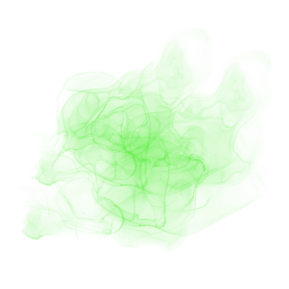 Green Alcohol Ink Shape png
