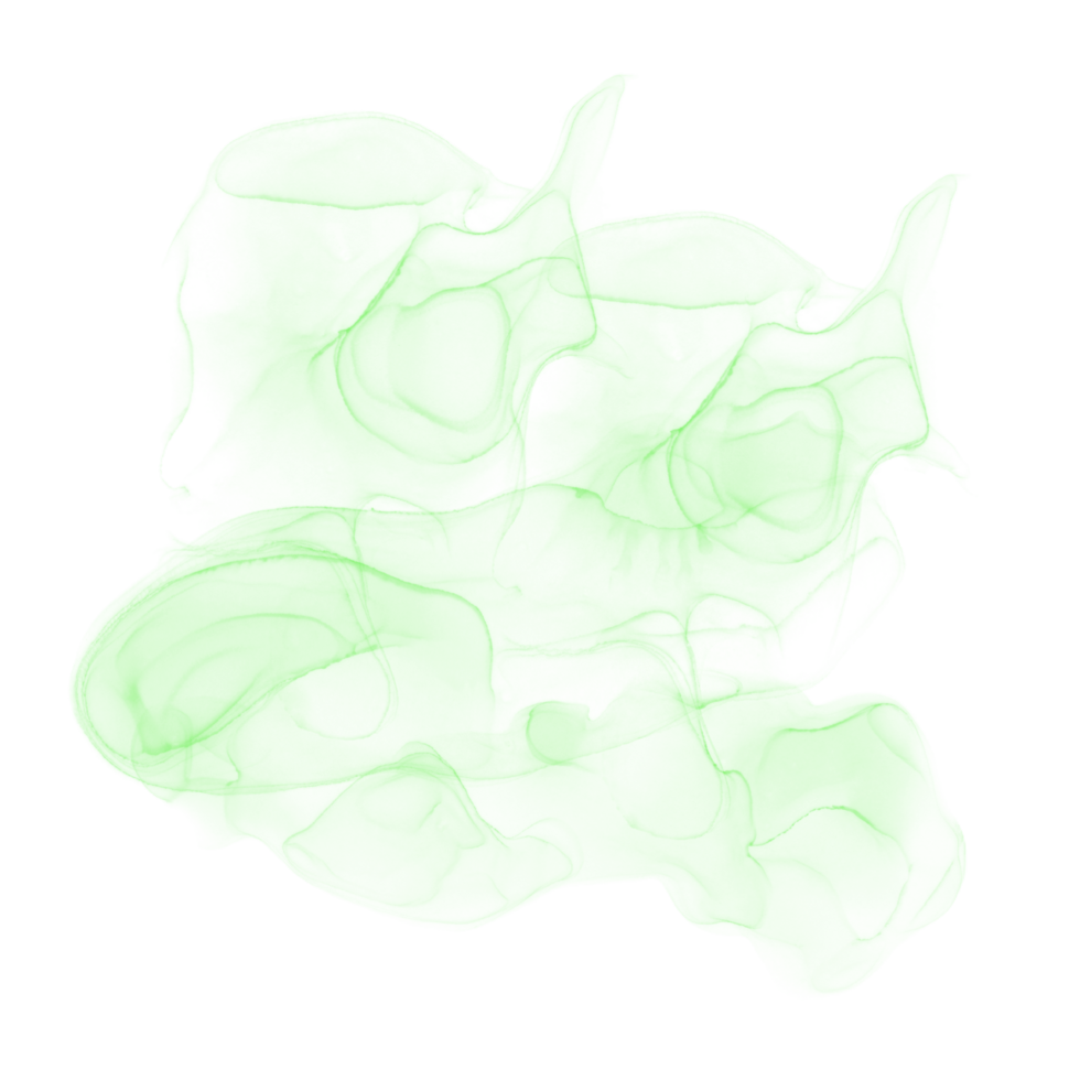 Green Alcohol Ink Shape png