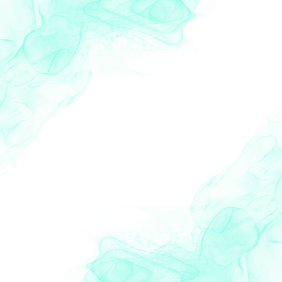 Cyan Ink Border Frame png