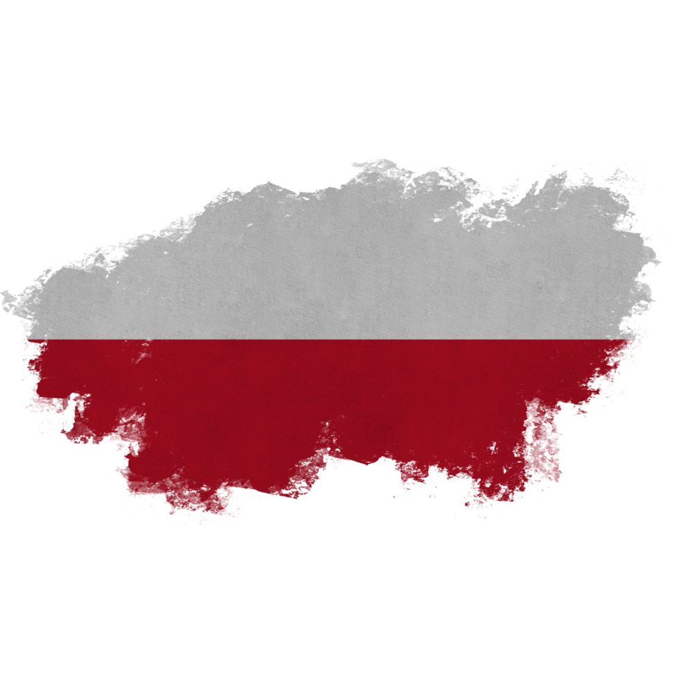 Poland Brush Flag png