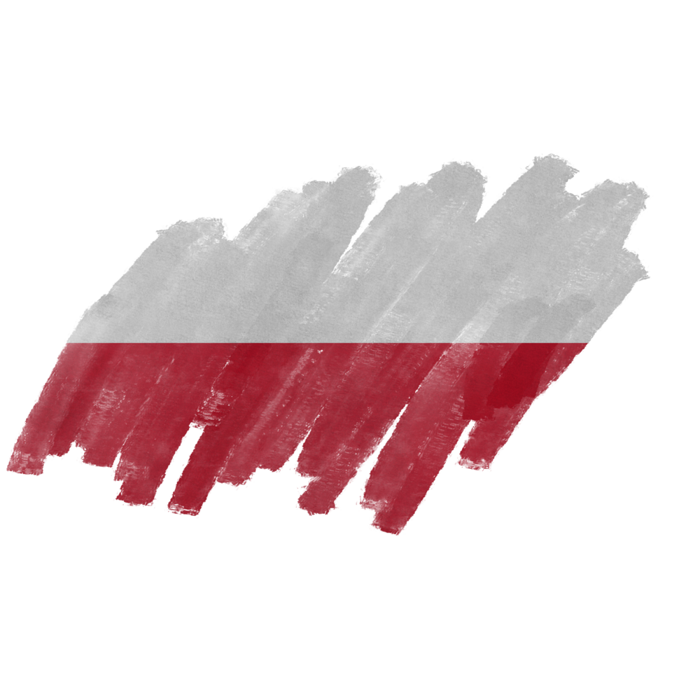 Poland Brush Flag png