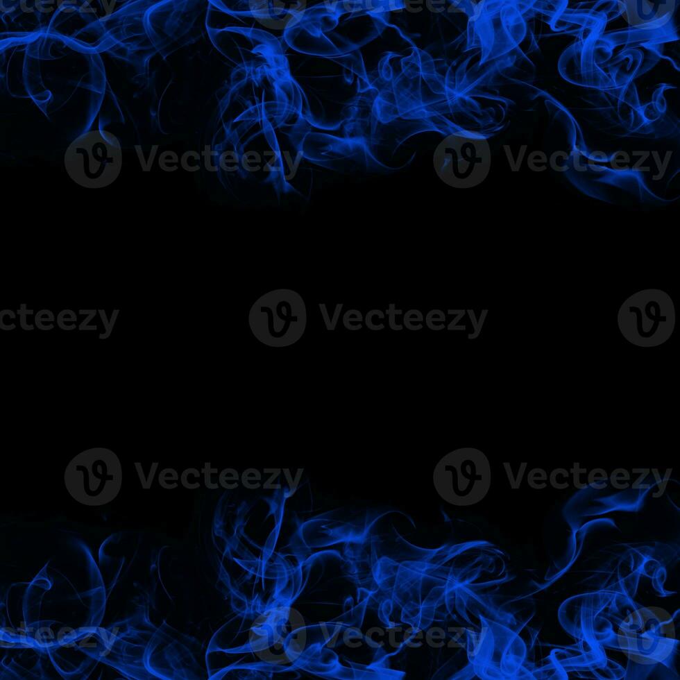 Abstract Smoke Frame On Black Background photo