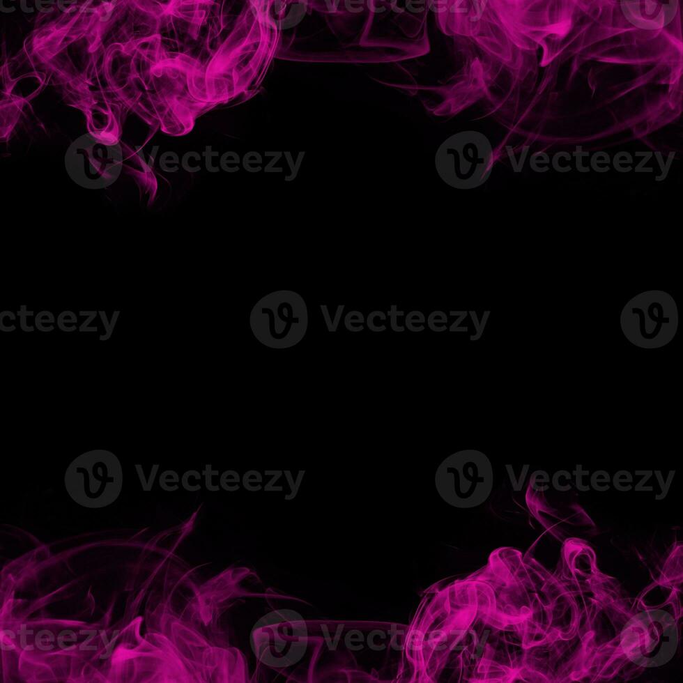 Abstract Smoke Frame On Black Background photo