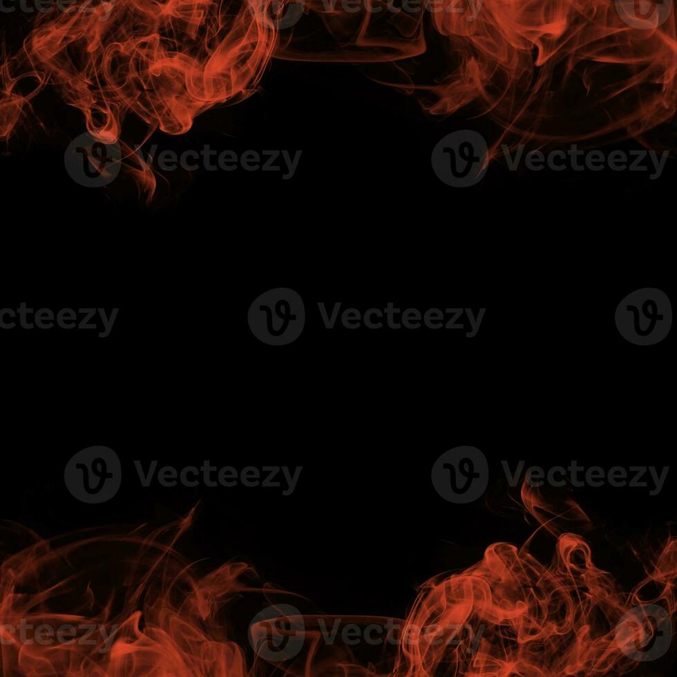 Abstract Smoke Frame On Black Background photo