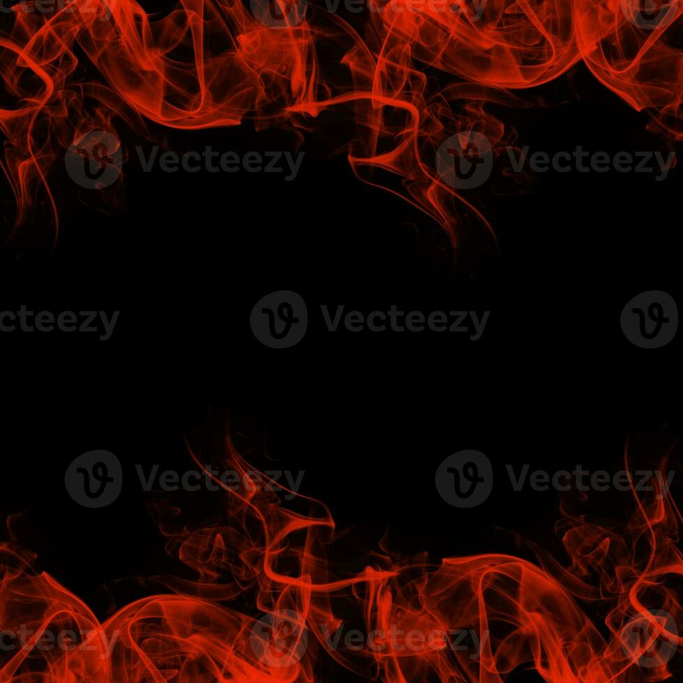 Abstract Smoke Frame On Black Background photo