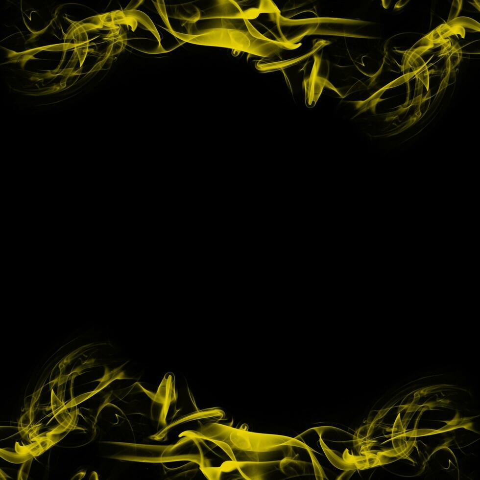 Abstract Smoke Frame On Black Background photo