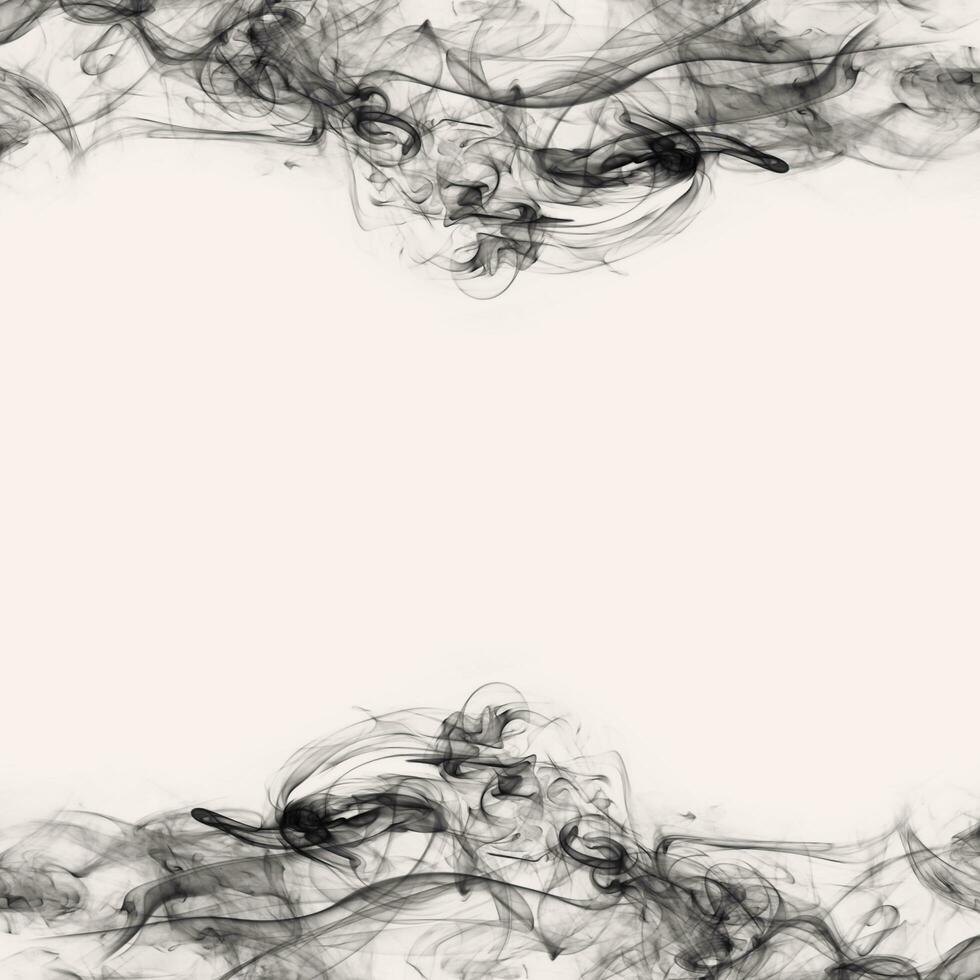Abstract Smoke Frame On Black Background photo