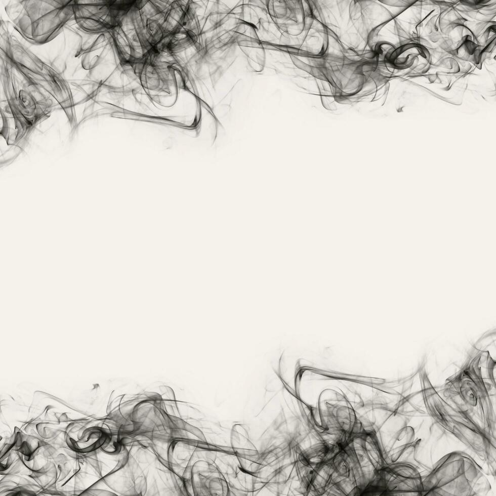 Abstract Smoke Frame On Black Background photo