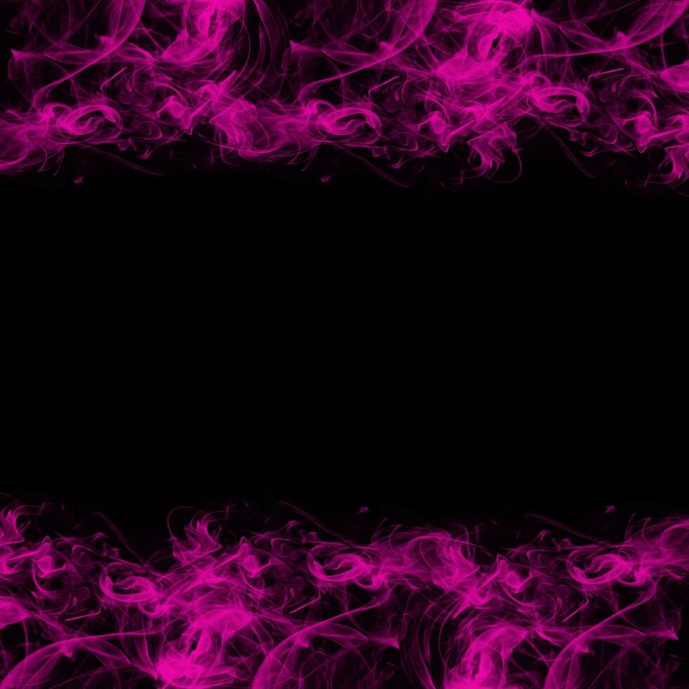 Abstract Smoke Frame On Black Background photo
