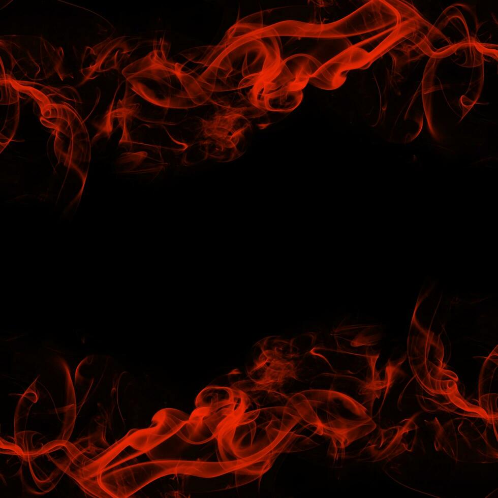 Abstract Smoke Frame On Black Background photo