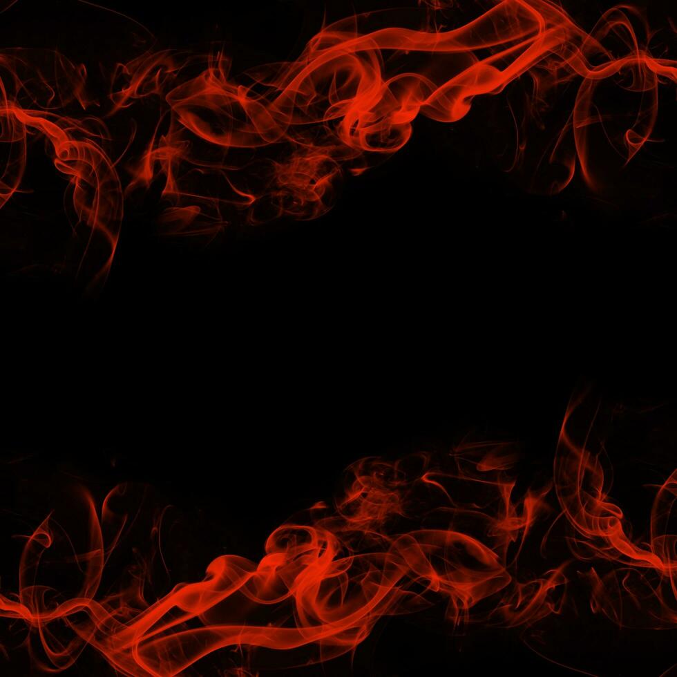 Abstract Smoke Frame On Black Background photo