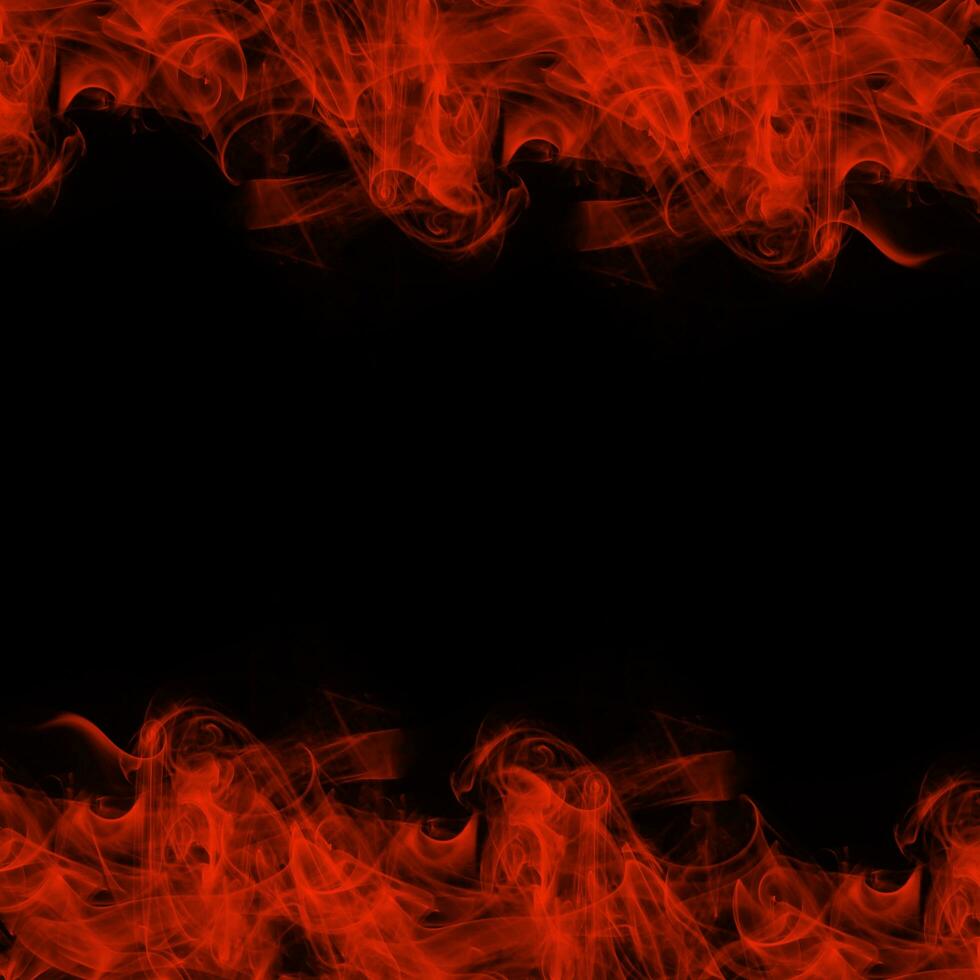 Abstract Smoke Frame On Black Background photo