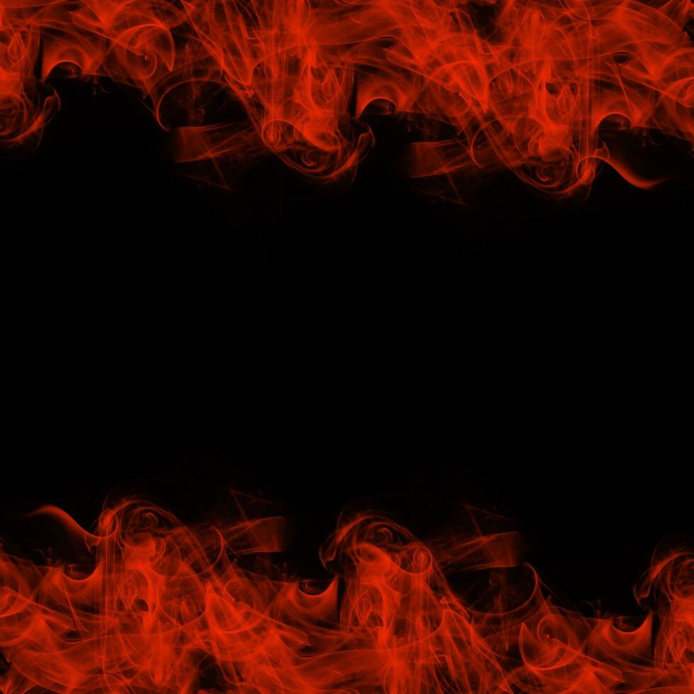 Abstract Smoke Frame On Black Background photo