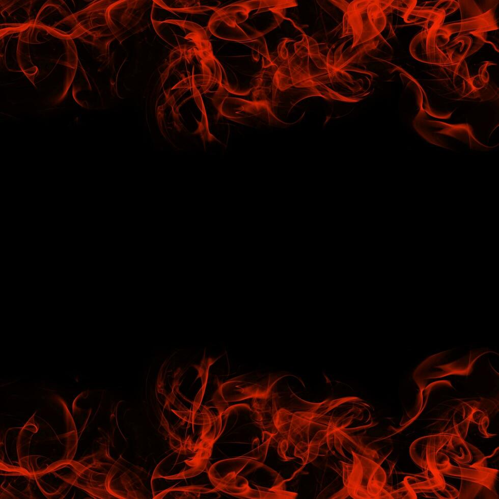 Abstract Smoke Frame On Black Background photo
