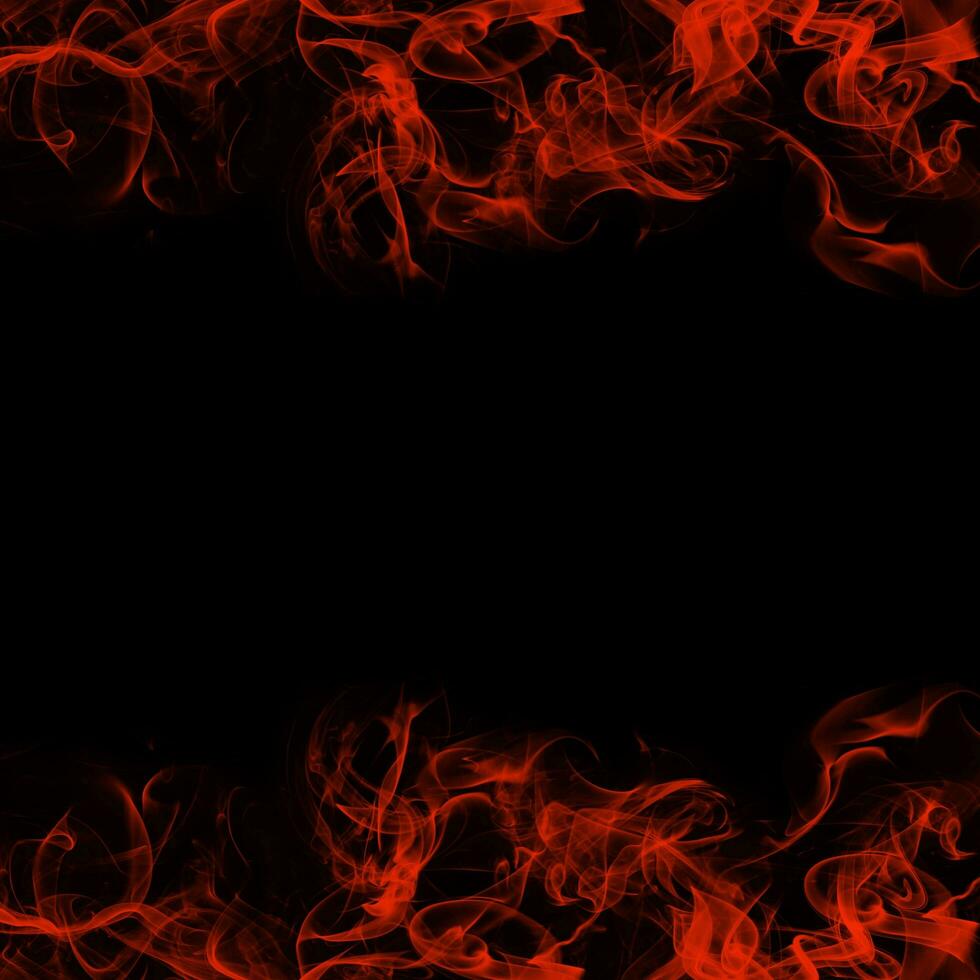 Abstract Smoke Frame On Black Background photo