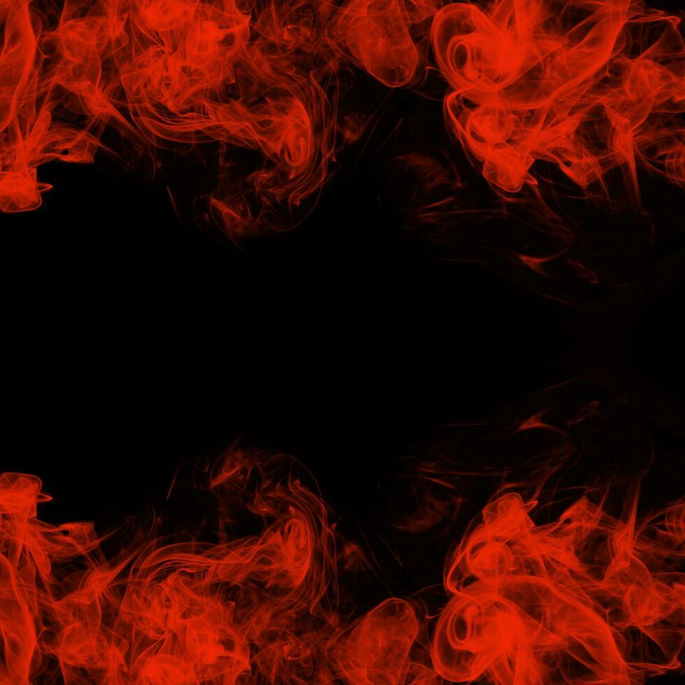 Abstract Smoke Frame On Black Background photo