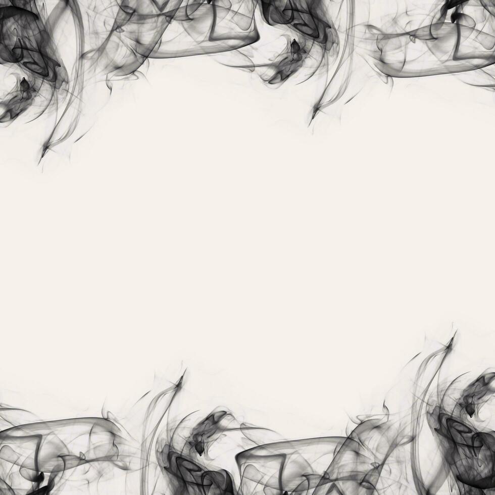 Abstract Smoke Frame On Black Background photo