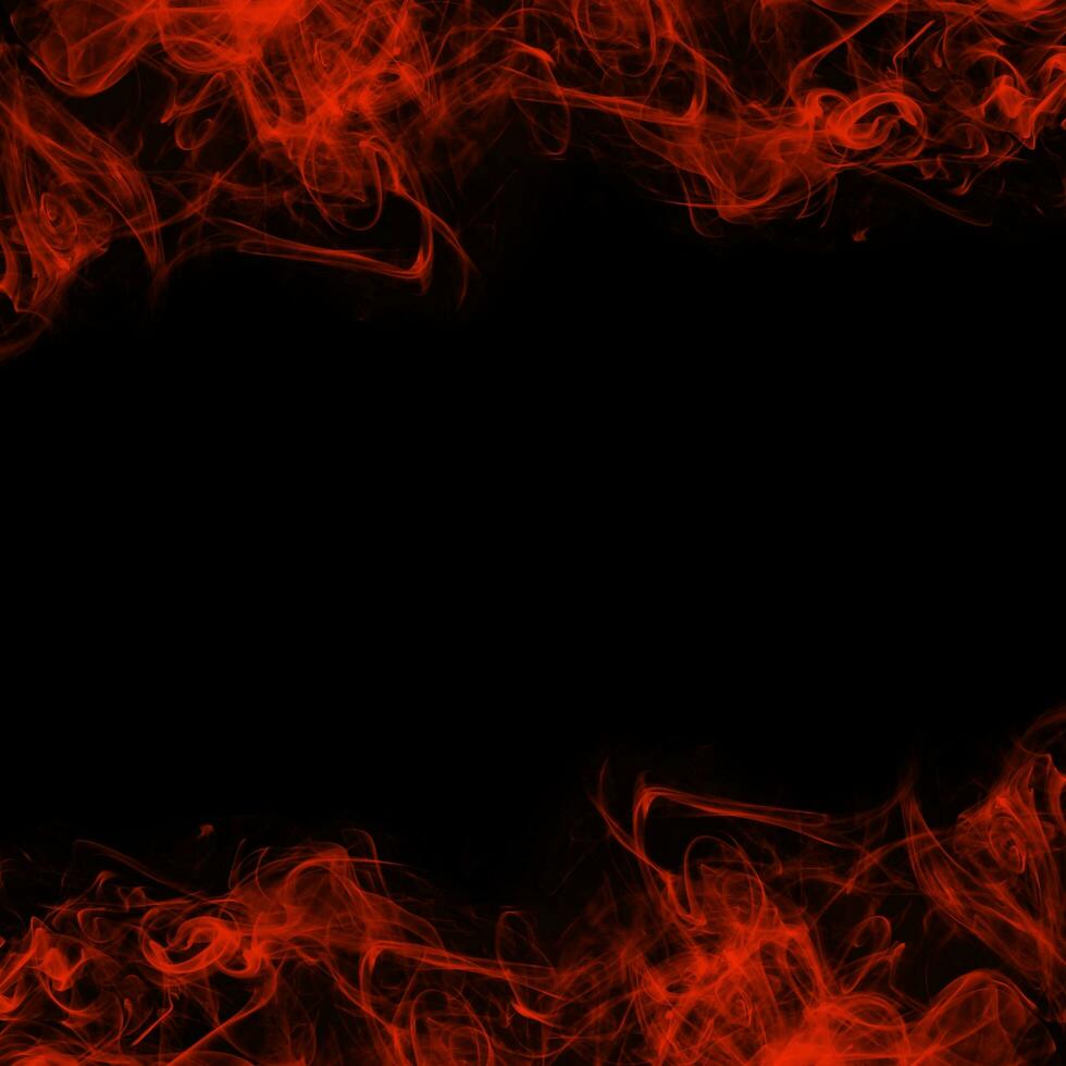 Abstract Smoke Frame On Black Background photo