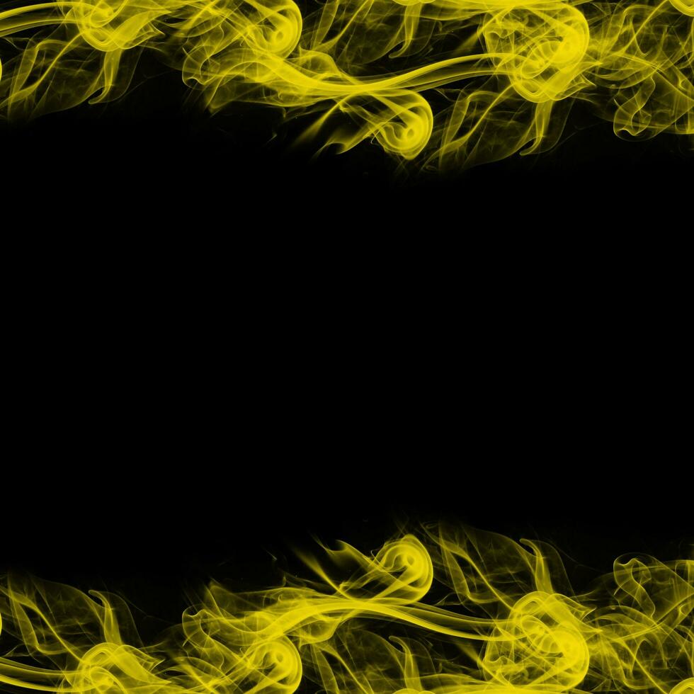 Abstract Smoke Frame On Black Background photo