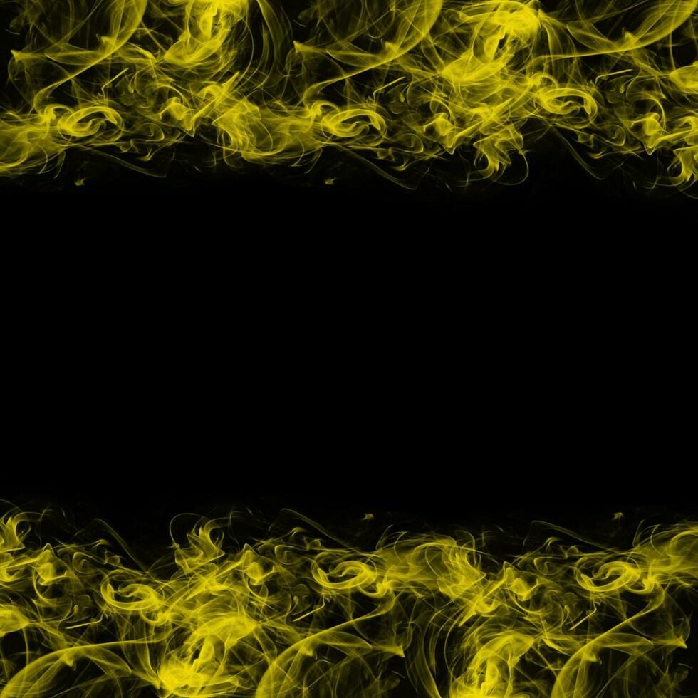 Abstract Smoke Frame On Black Background photo