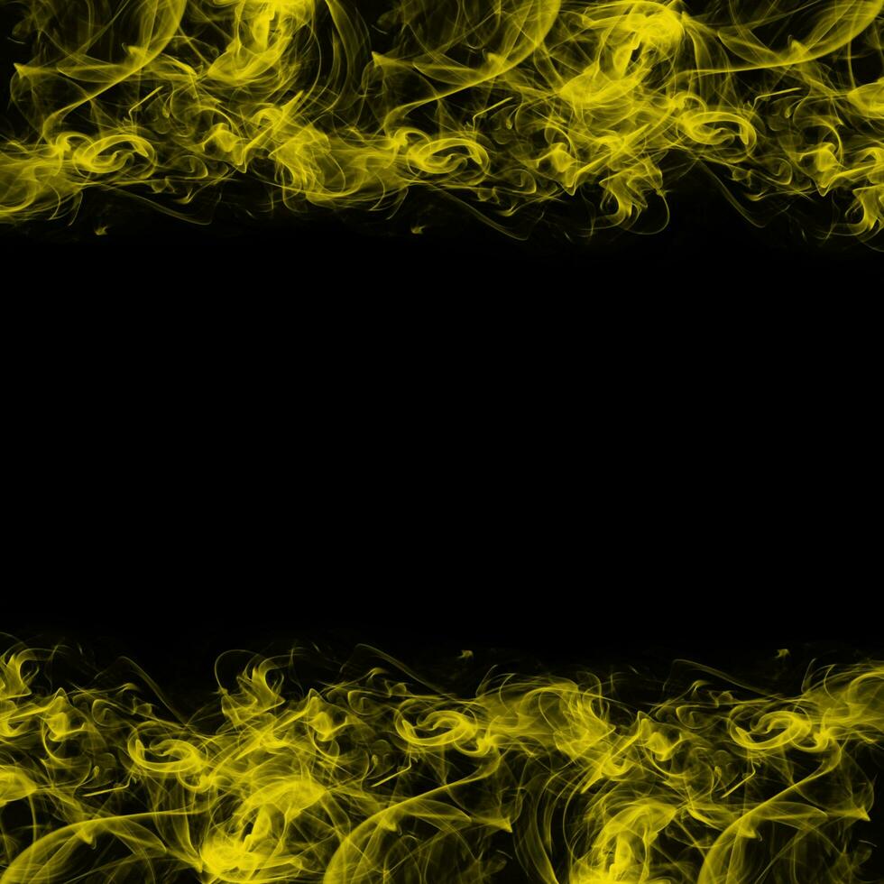 Abstract Smoke Frame On Black Background photo