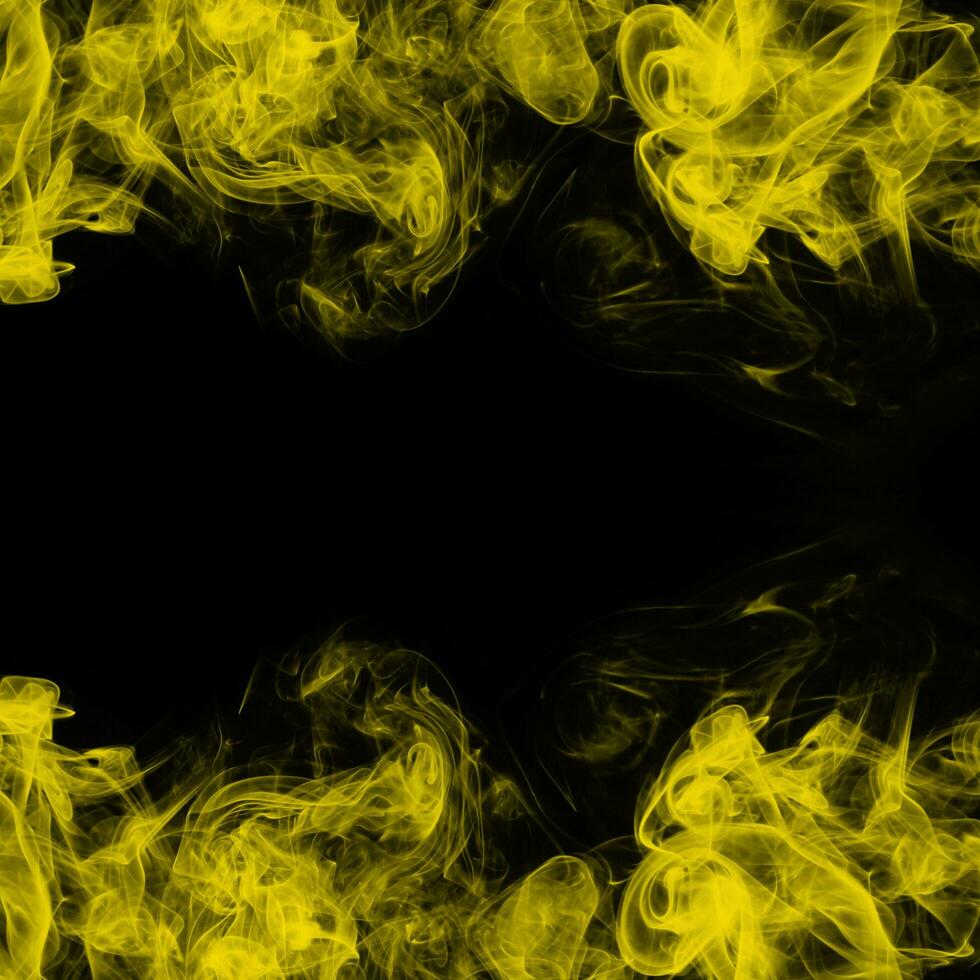 Abstract Smoke Frame On Black Background photo