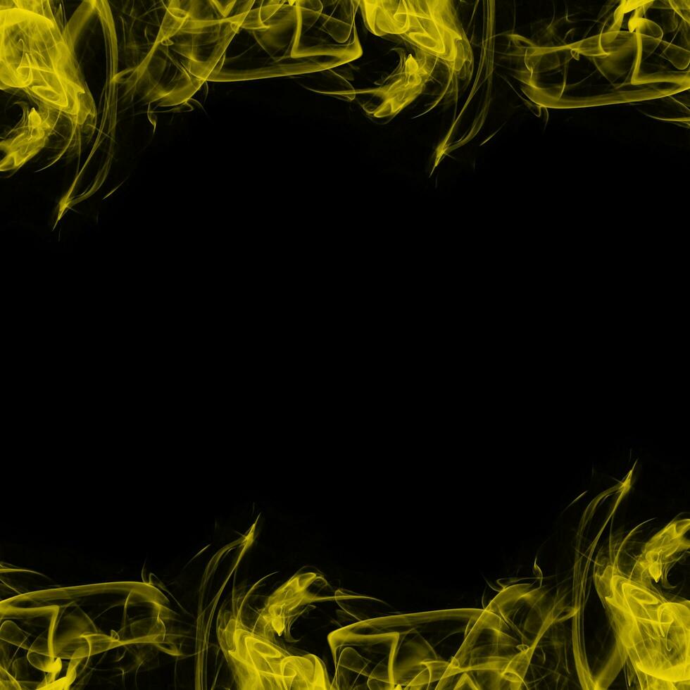 Abstract Smoke Frame On Black Background photo