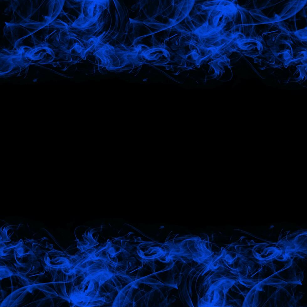 Abstract Smoke Frame On Black Background photo