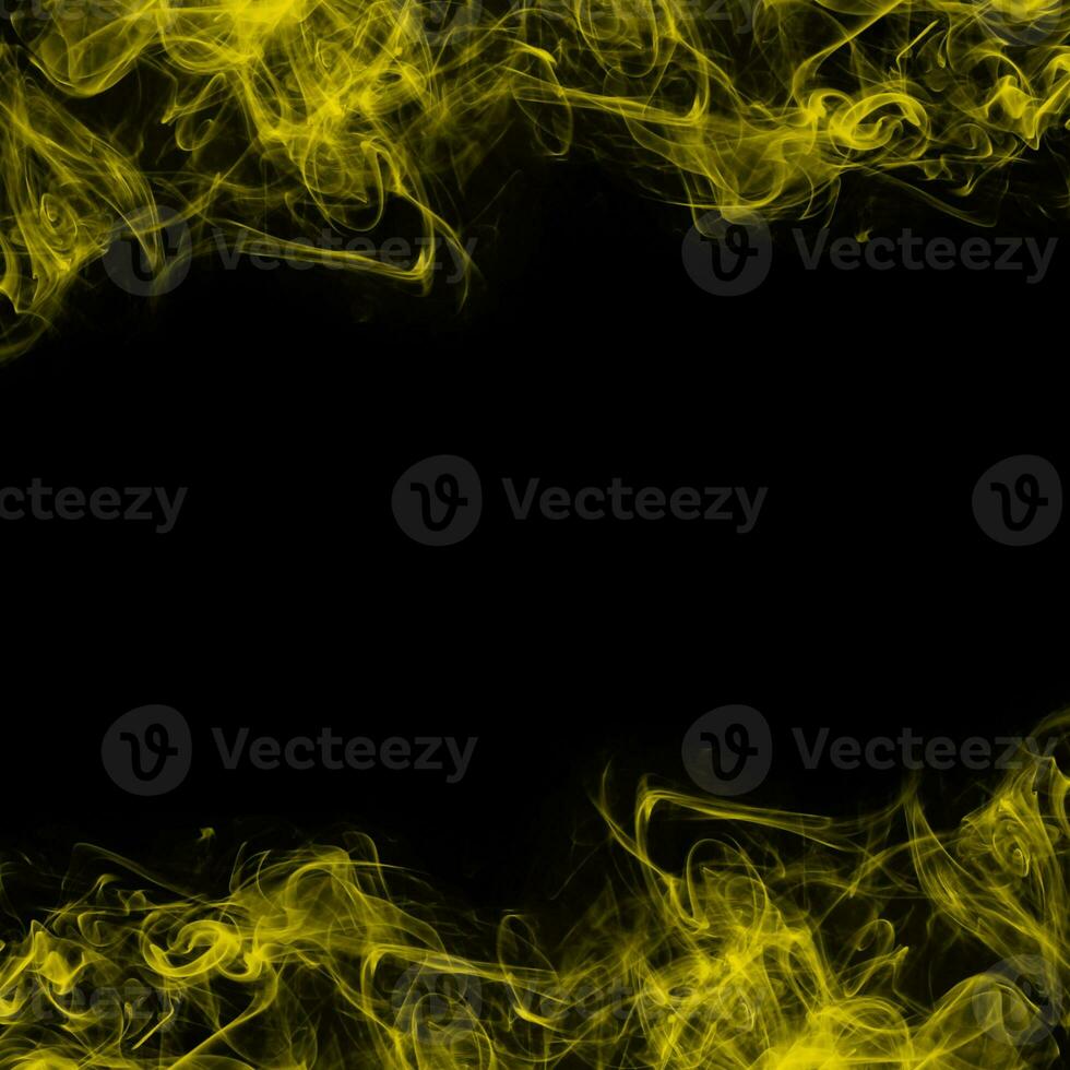 Abstract Smoke Frame On Black Background photo