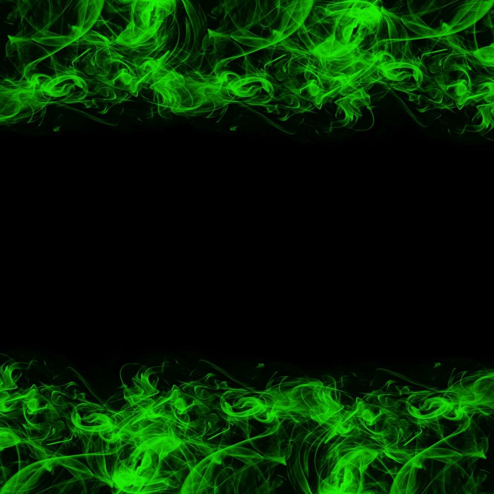 Abstract Smoke Frame On Black Background photo