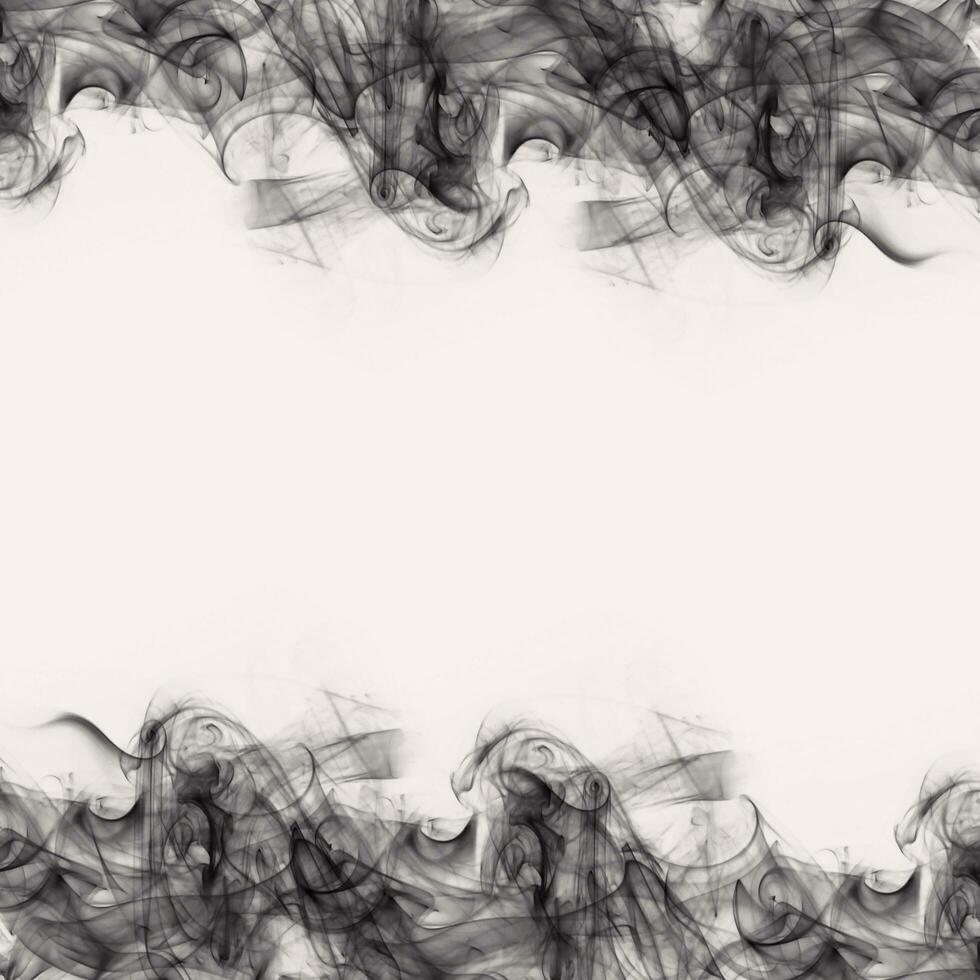 Abstract Smoke Frame On Black Background photo