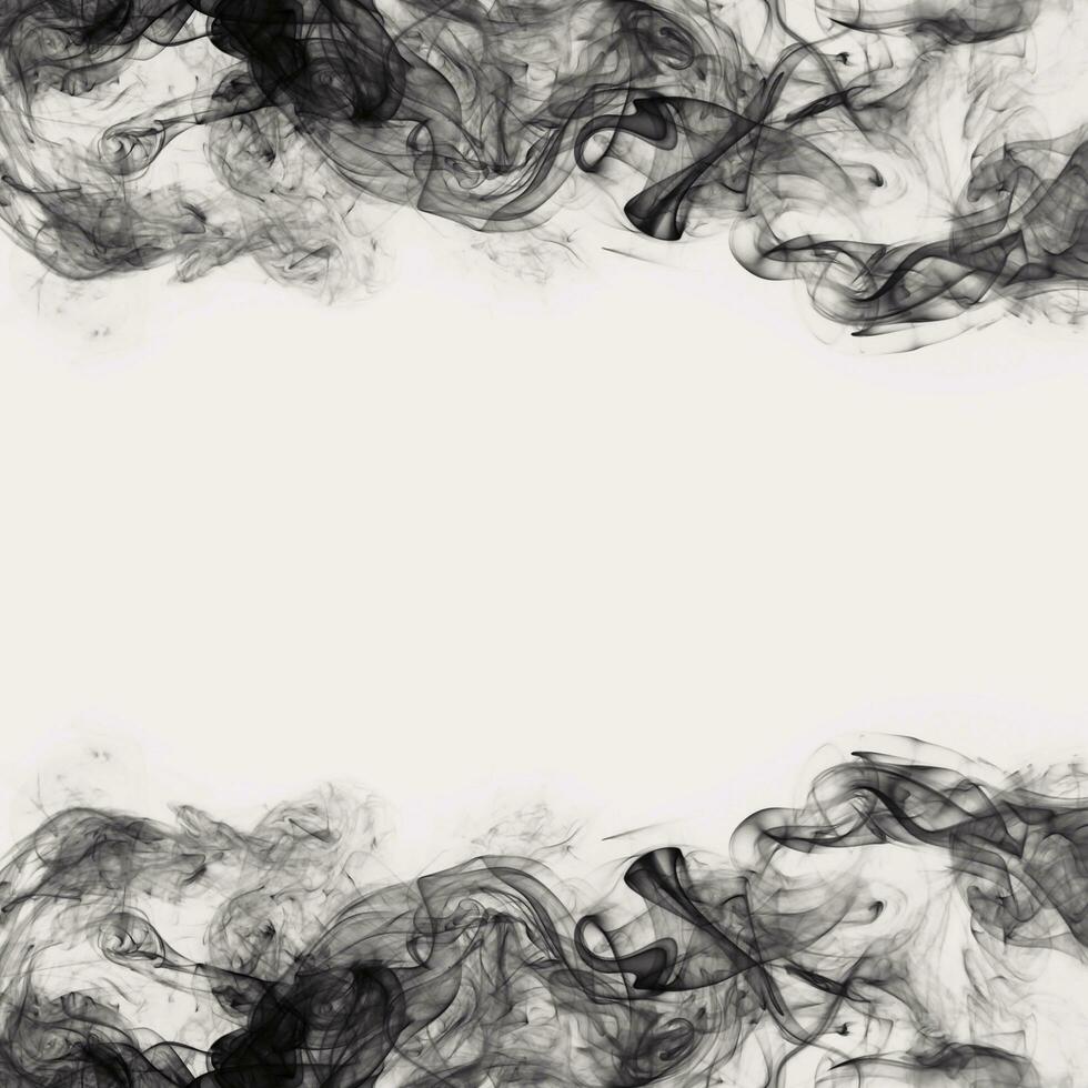 Abstract Smoke Frame On Black Background photo