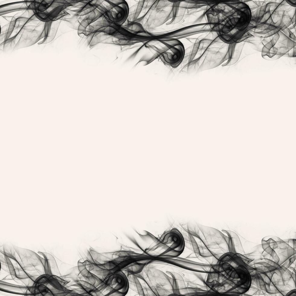 Abstract Smoke Frame On Black Background photo