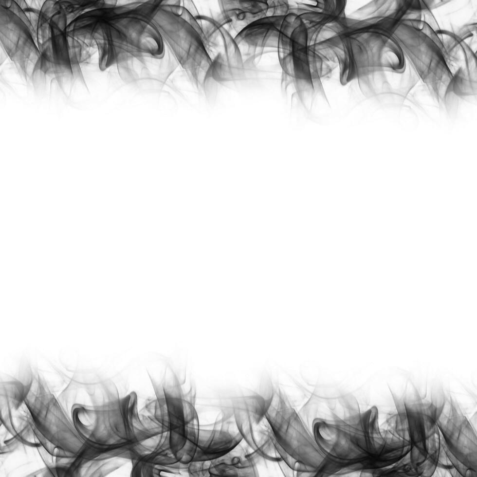 Abstract Smoke Frame On Black Background photo
