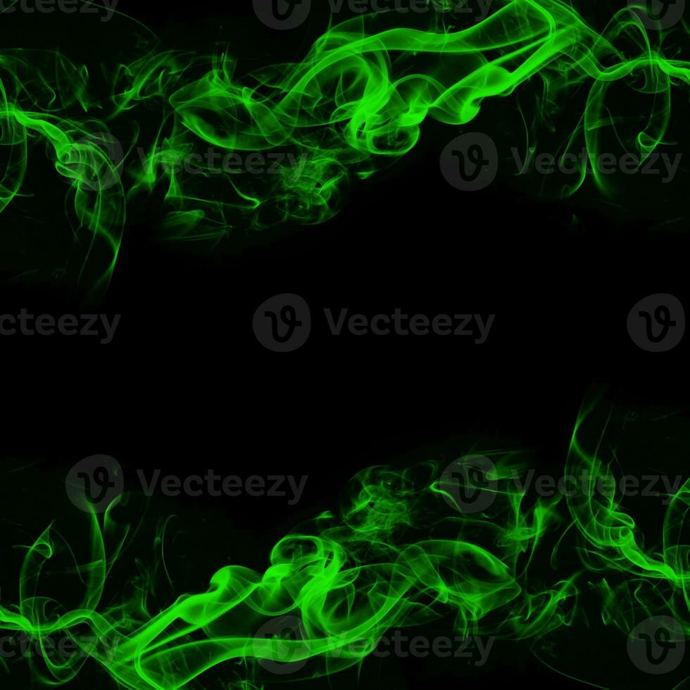 Abstract Smoke Frame On Black Background photo