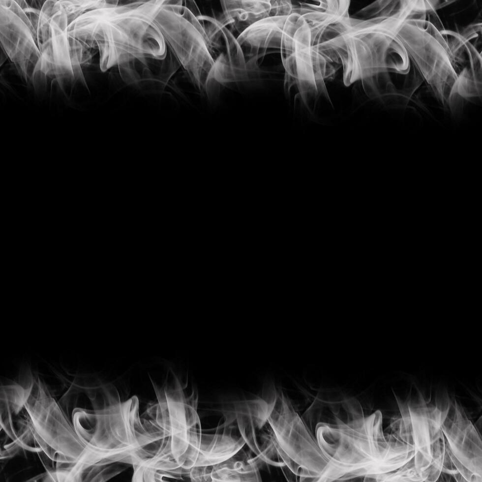 Abstract Smoke Frame On Black Background photo