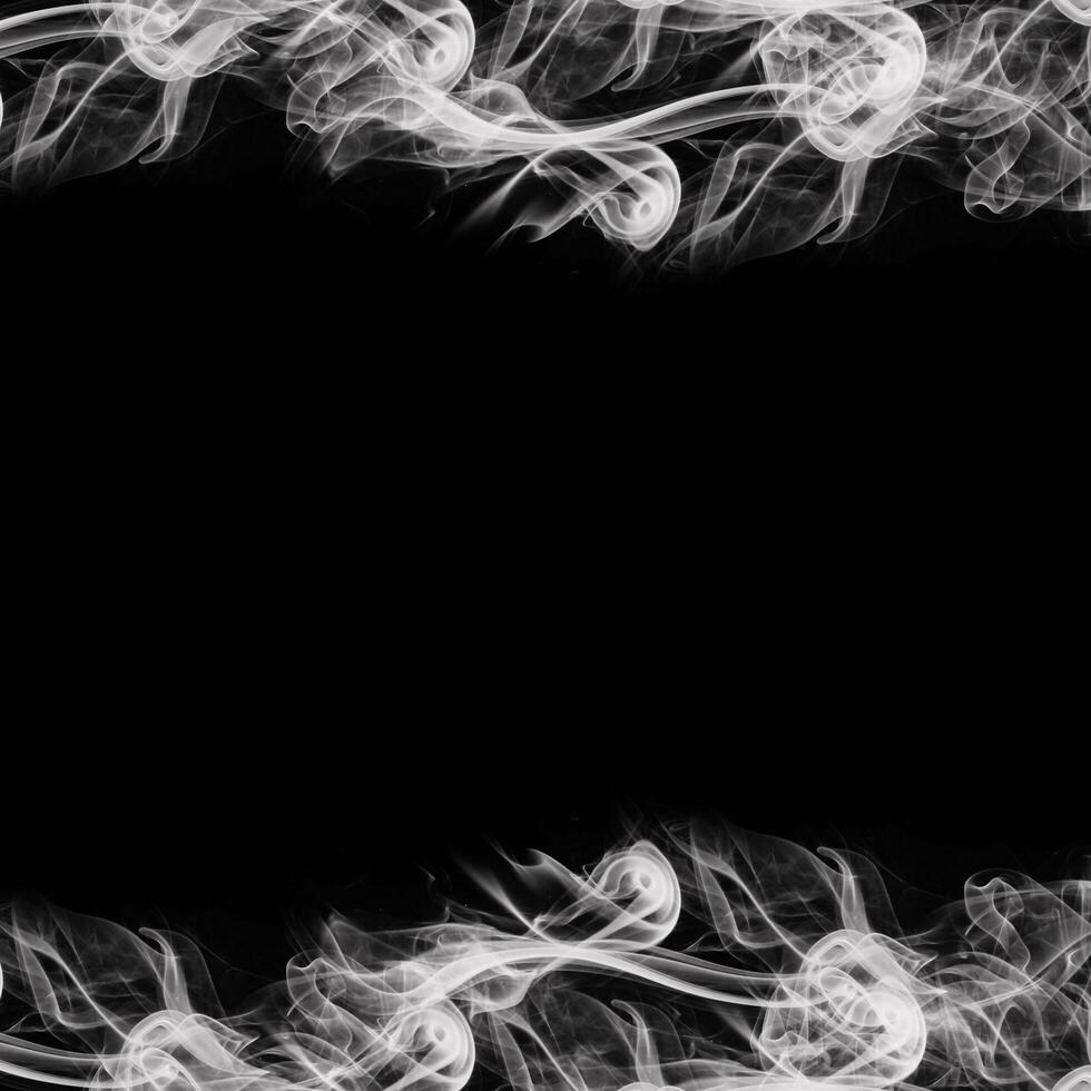 Abstract Smoke Frame On Black Background photo
