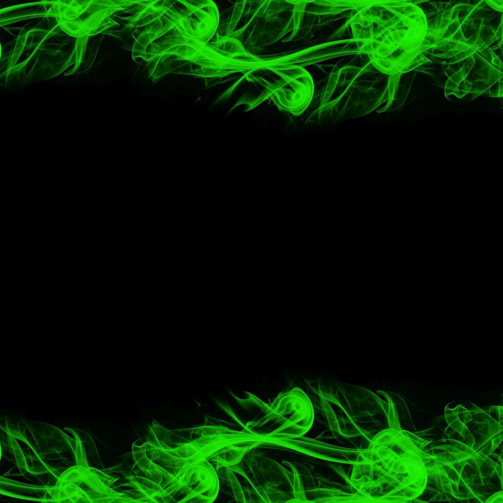 Abstract Smoke Frame On Black Background photo