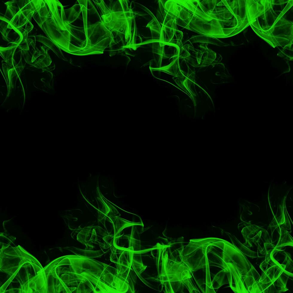 Abstract Smoke Frame On Black Background photo