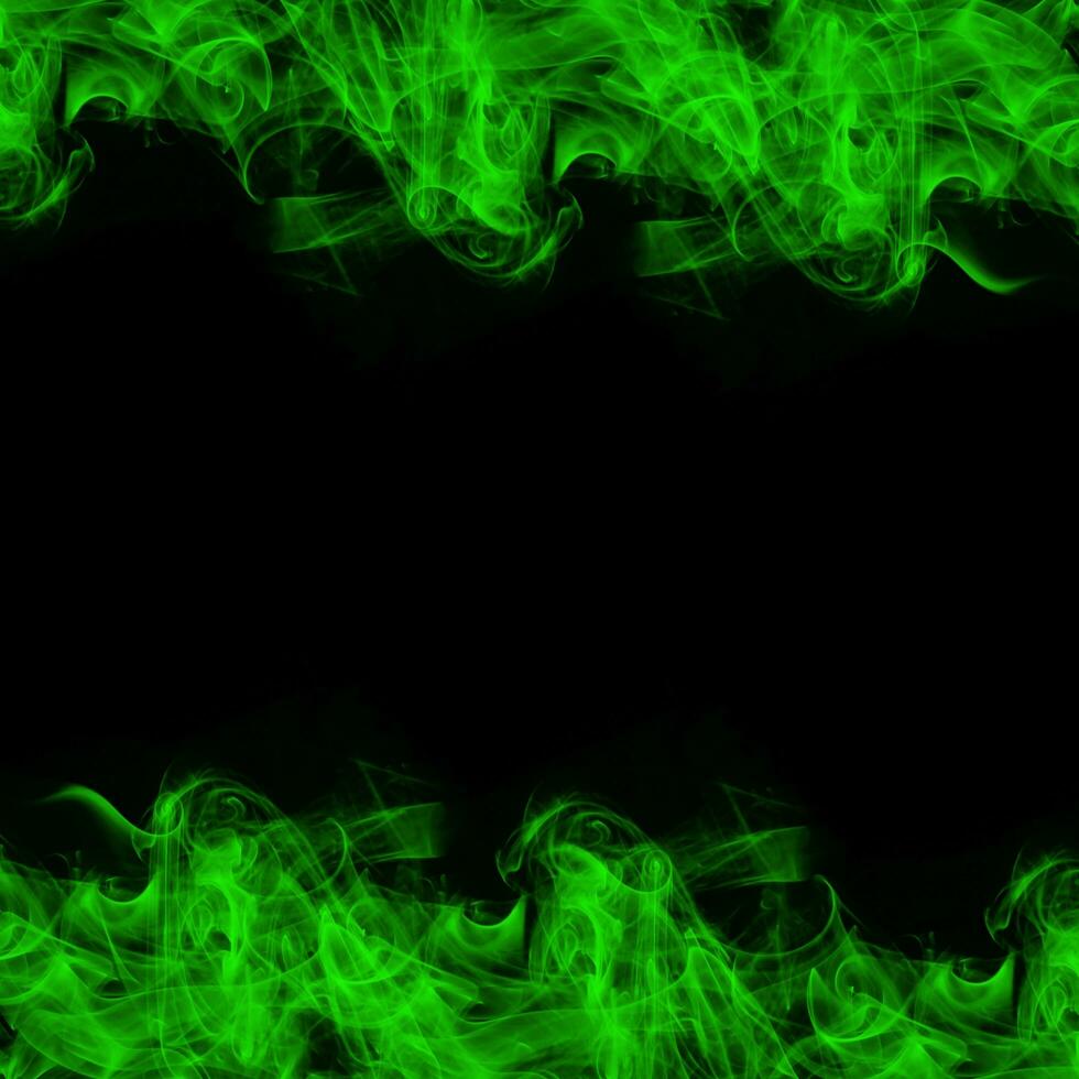 Abstract Smoke Frame On Black Background photo