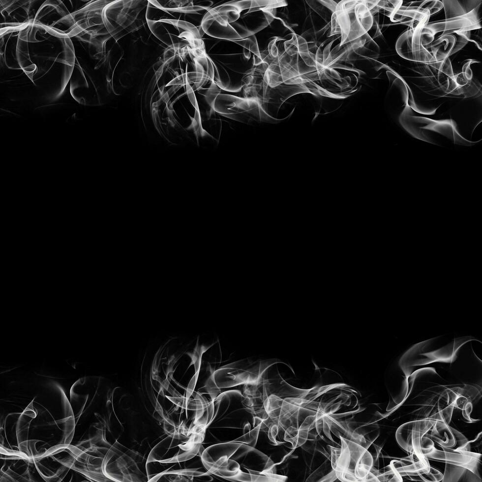 Abstract Smoke Frame On Black Background photo