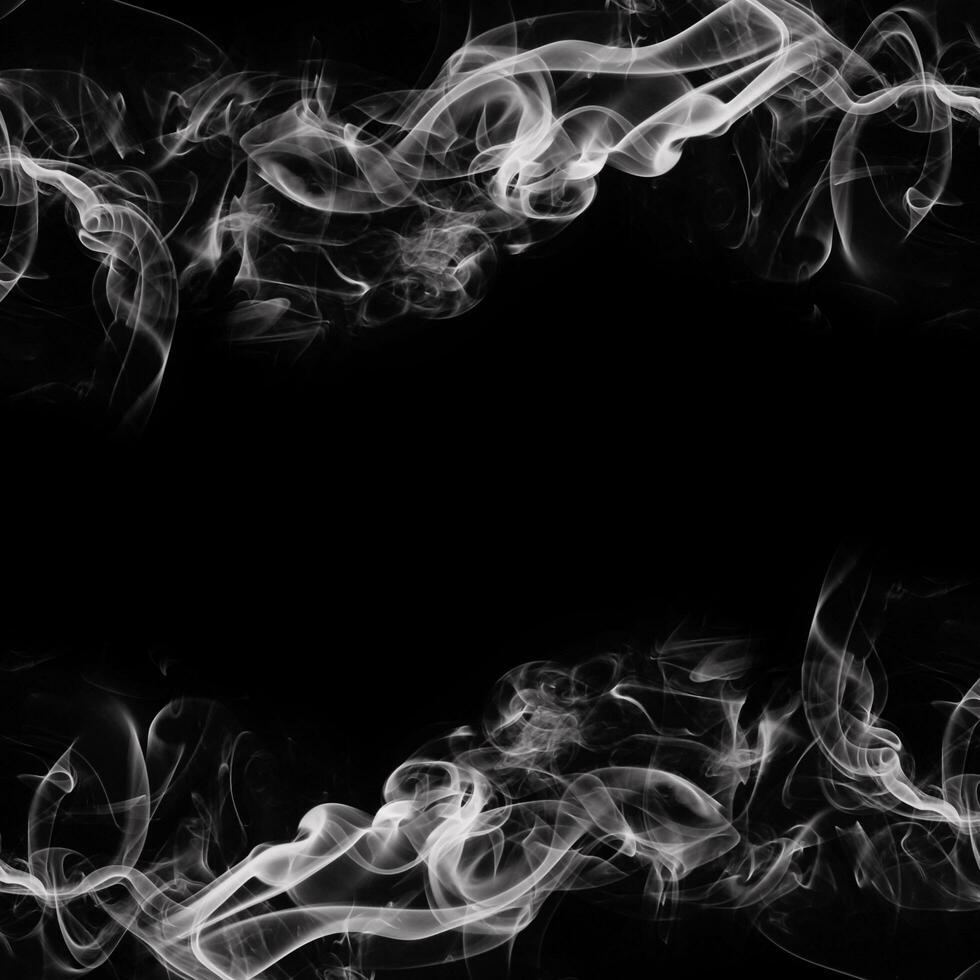 Abstract Smoke Frame On Black Background photo