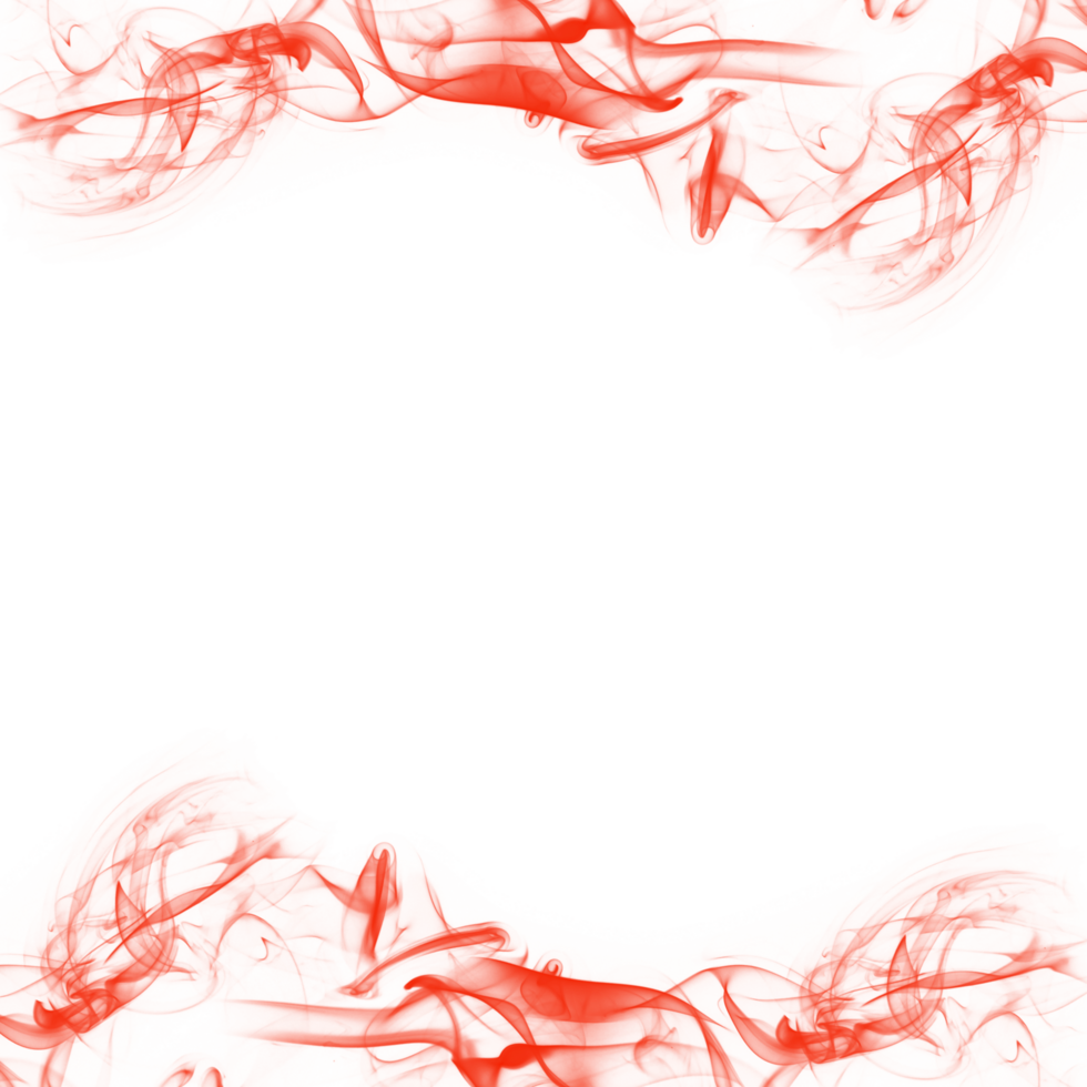 Abstract Red Smoke Frame png