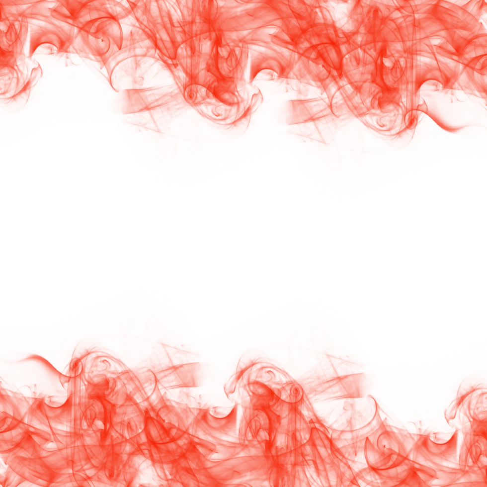 Abstract Red Smoke Frame png