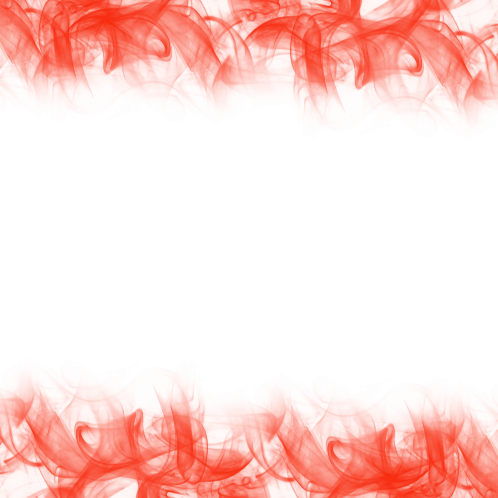 Abstract Red Smoke Frame png