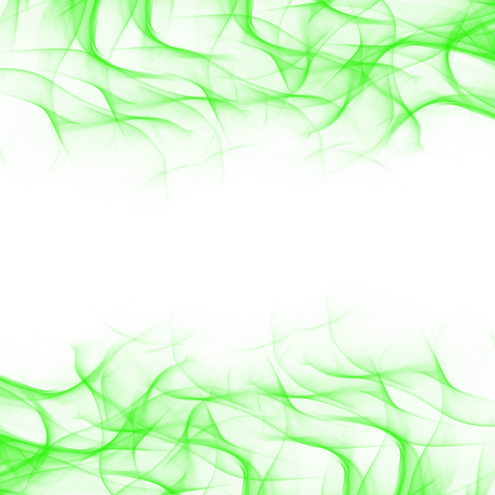 Abstract Green Smoke Frame png