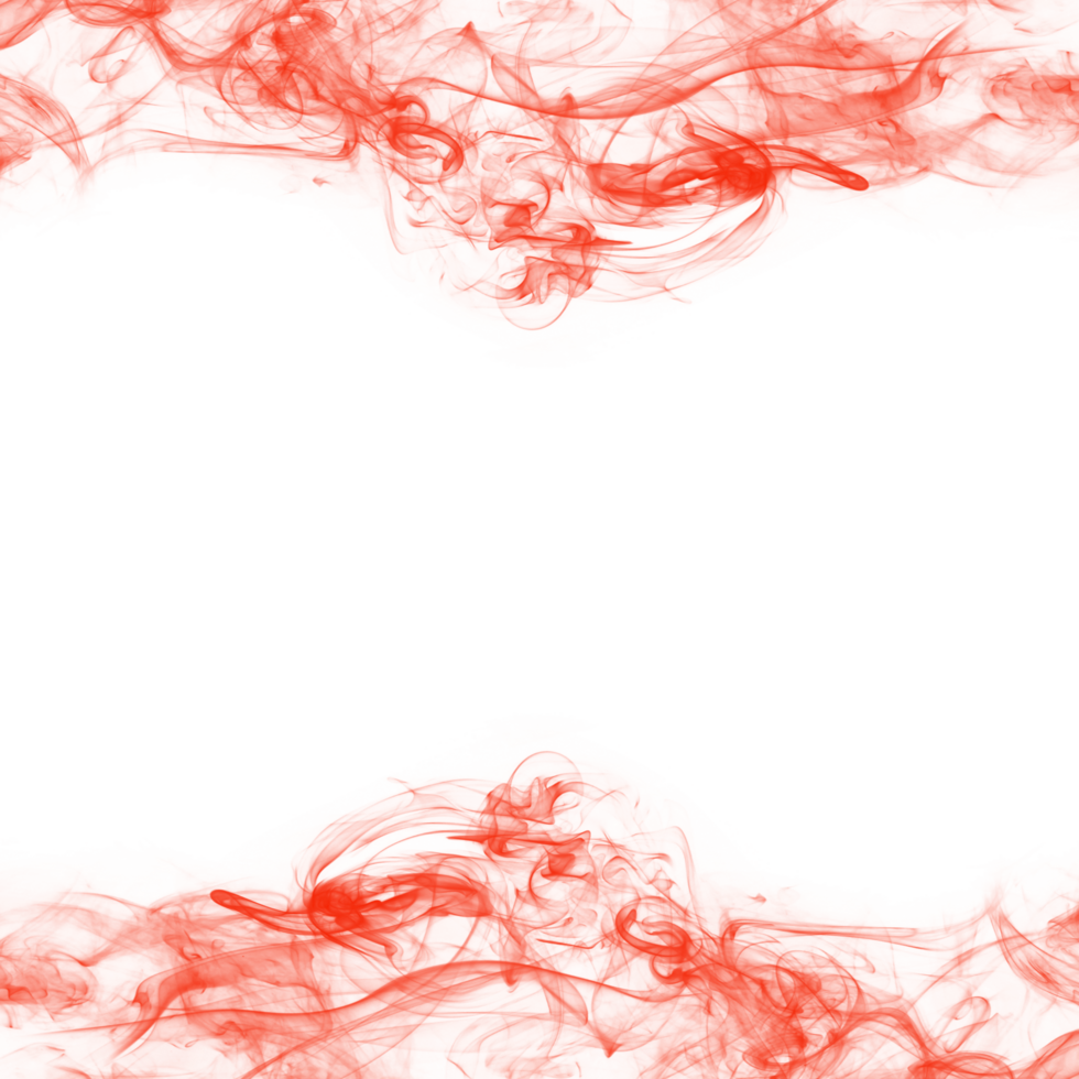 Abstract Red Smoke Frame png